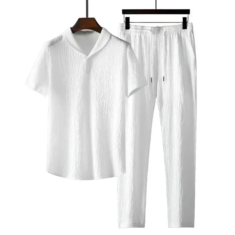 Cotton Polo & Pantalon Suit