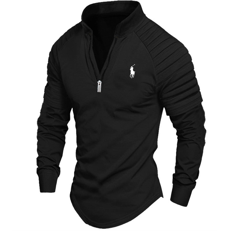 Men's Zip Long Sleeve Sports Leisure Shirt